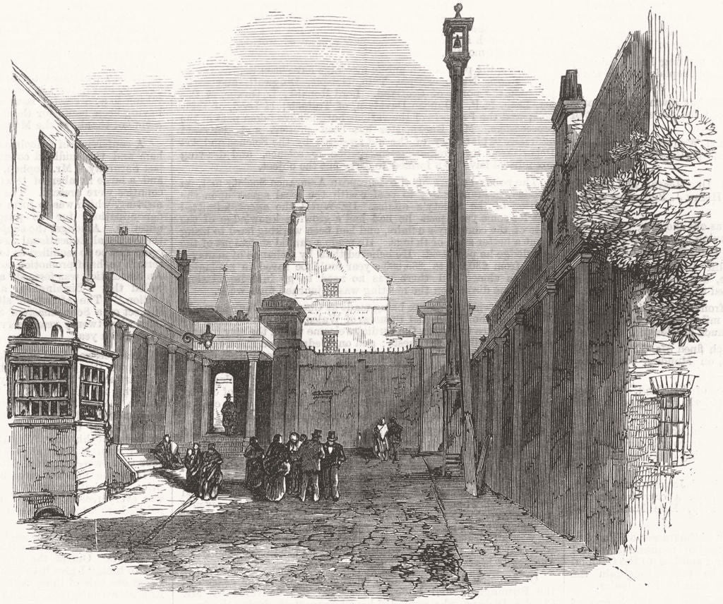 LONDON. Closing of Woolwich Dockyard. main entry 1869 old antique print